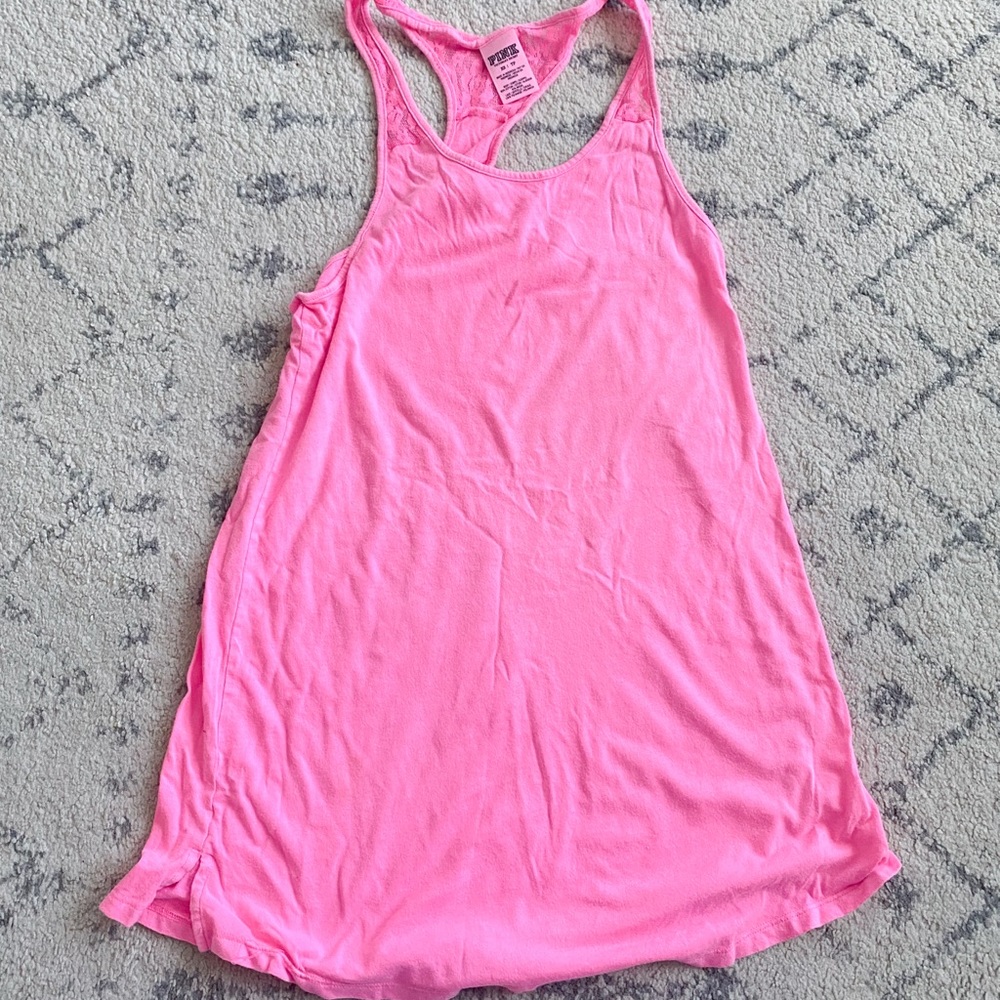 VS Pink Racerback Lace Tank